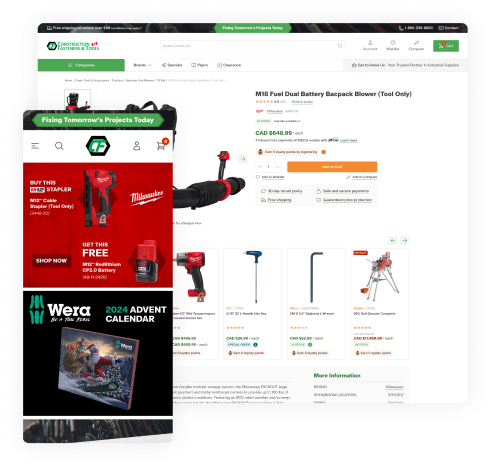 Transformacija online iskustva trgovine građevinskih alata