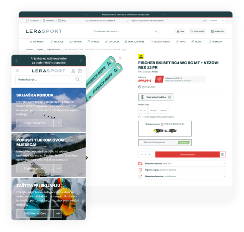 Lera Sport: Novi dizajn za bolju online prisutnost