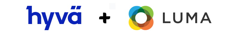Hyvä i Luma logotipi
